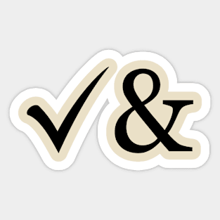 Yes, And - the key to creativity - symbols Sticker